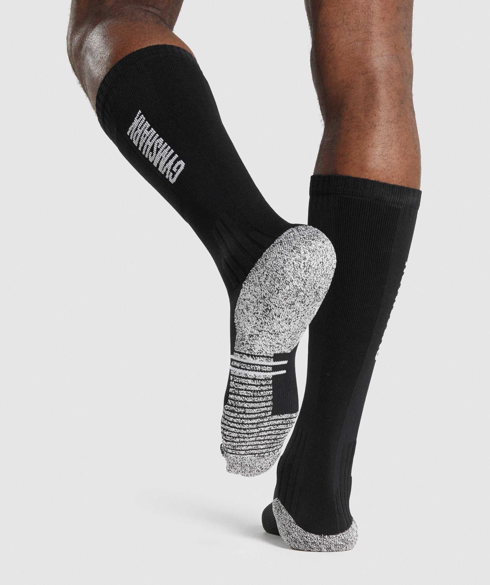 Gymshark Weightlifting Socks Accessoires Zwart | BPFZ60184