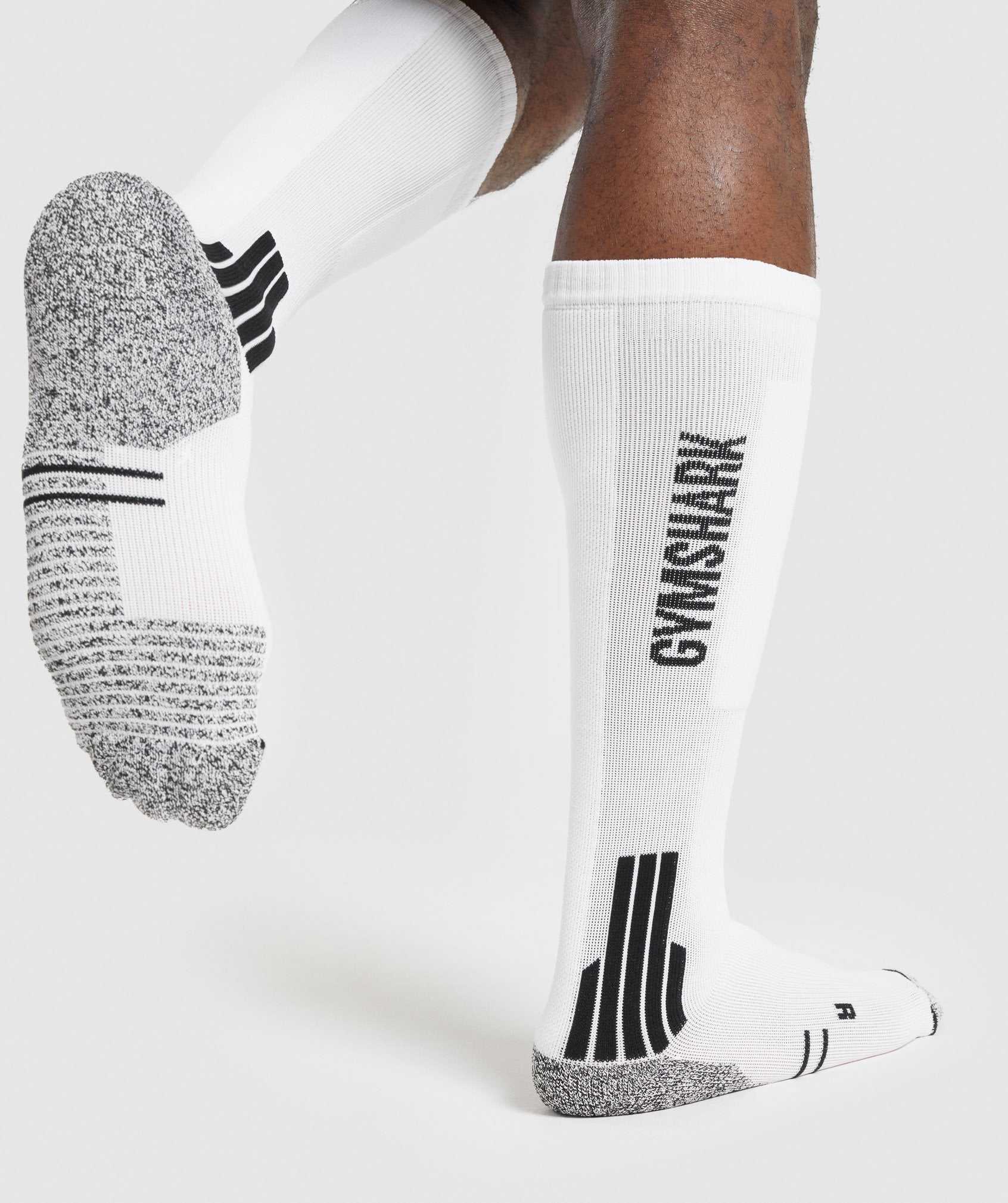 Gymshark Weightlifting Socks Accessoires Wit | DMOE74518