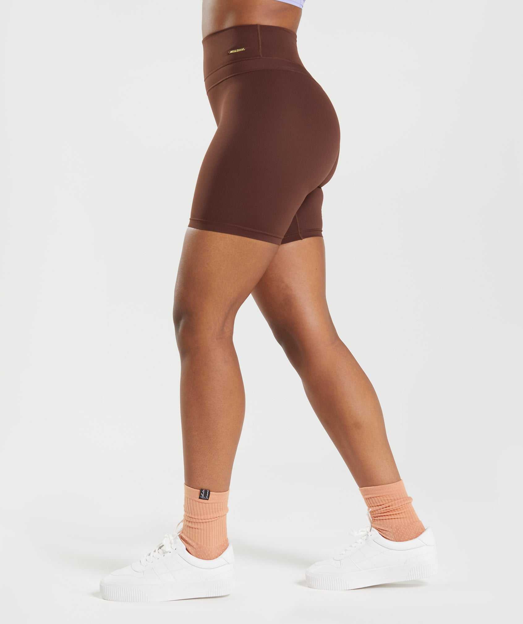 Gymshark Whitney Cycling Korte Broek Bruin | ZBJN38590