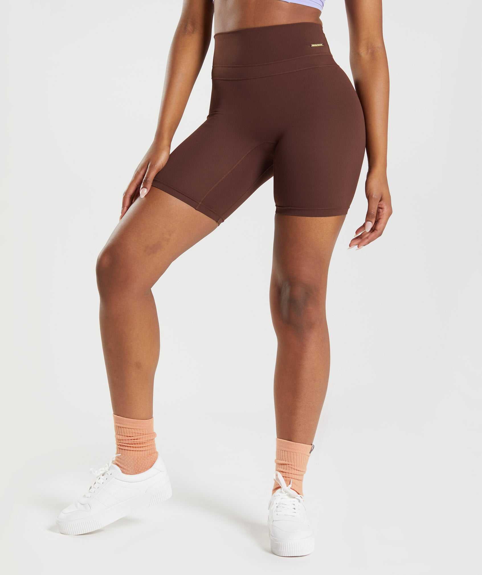 Gymshark Whitney Cycling Korte Broek Bruin | ZBJN38590