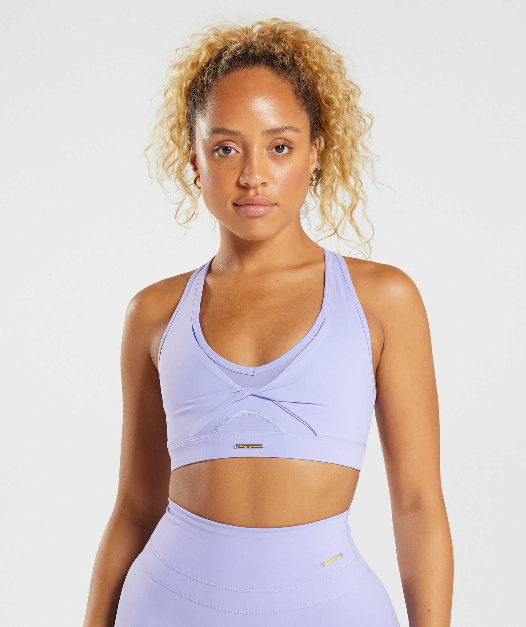 Gymshark Whitney Mesh Sport Bh Paars | YPMC59467