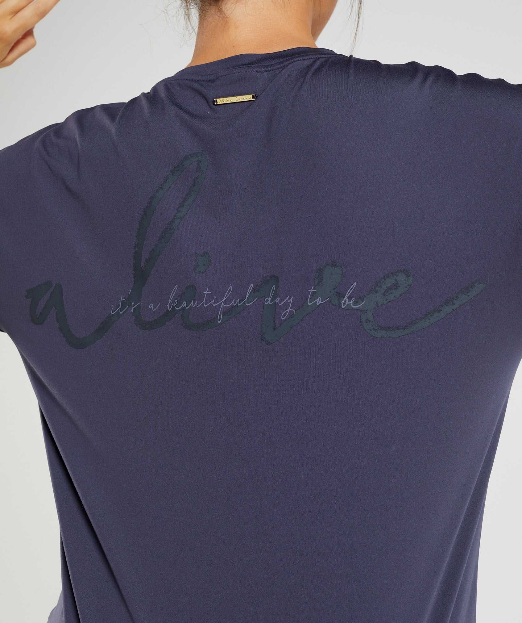 Gymshark Whitney Oversized T-shirts Indigo Donkerblauw | YBPJ52918